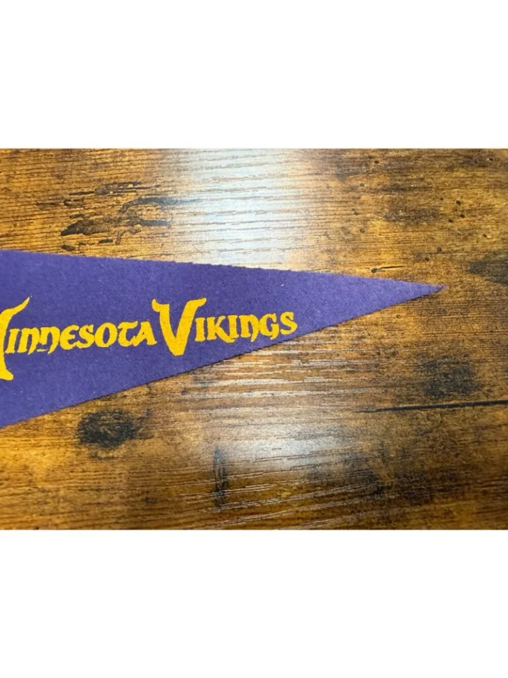 Vintage - 1960's Minnesota Vikings - NFL Football - 9” Mini Felt Pennant